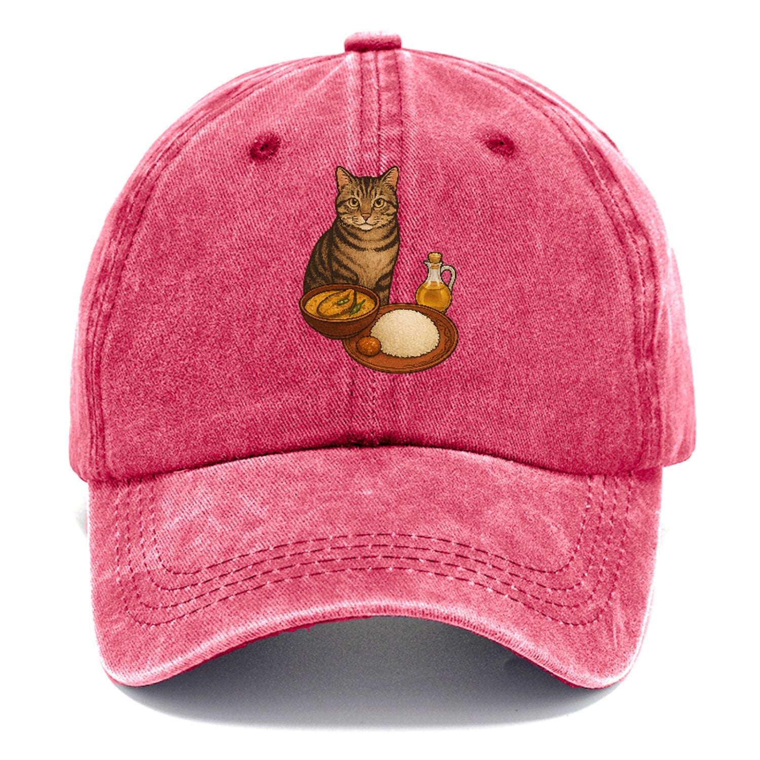 bengali-fish-curry-cat-charm Hat