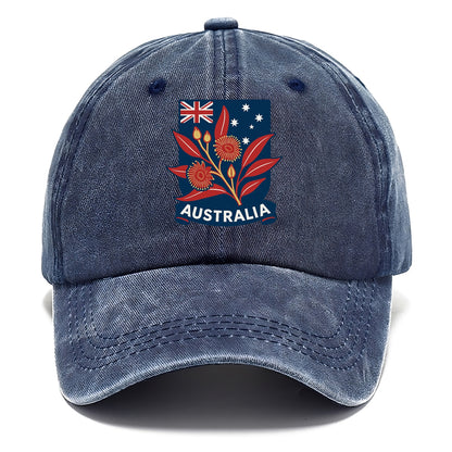 Australian Floral Patriotic Hat