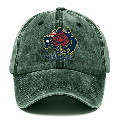 Australian Floral Map Hat