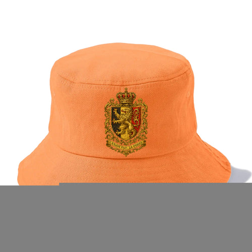 Belgium Heritage Lion Badge Bucket Hat