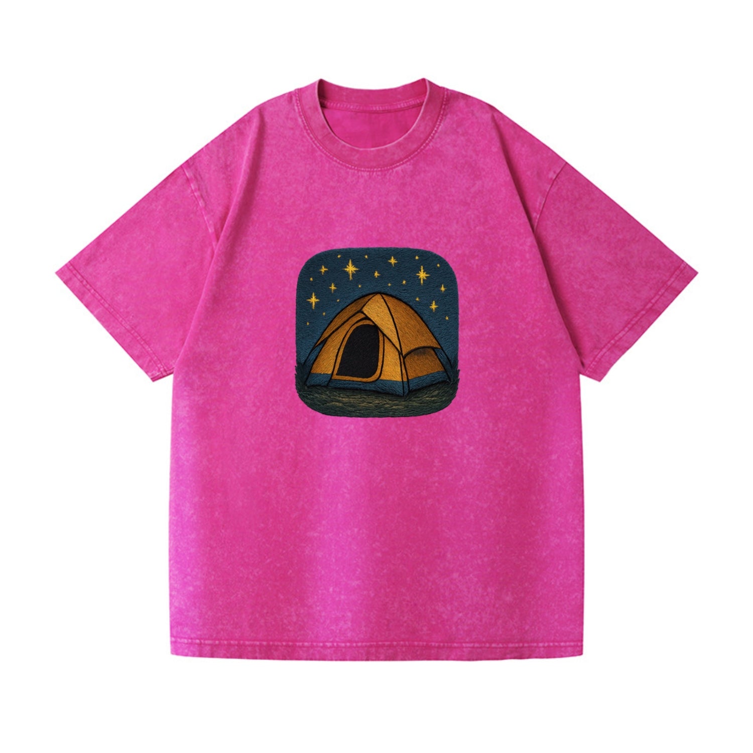 starlit tent under night sky Hat