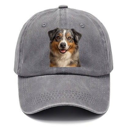 australian shepherd portrait design Hat