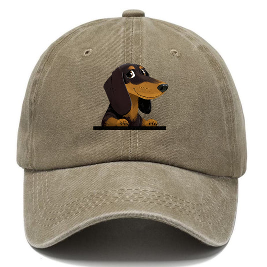 retro-dachshund-playful-spirit Hat