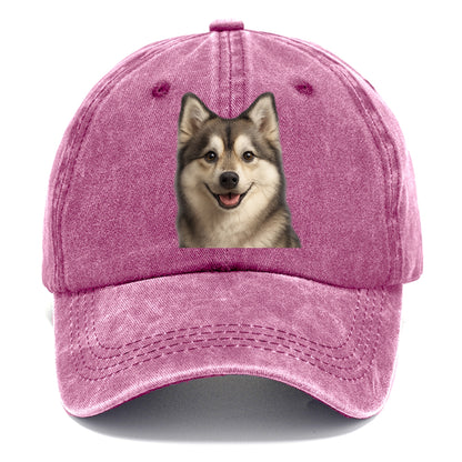 pomsky portrait design Hat