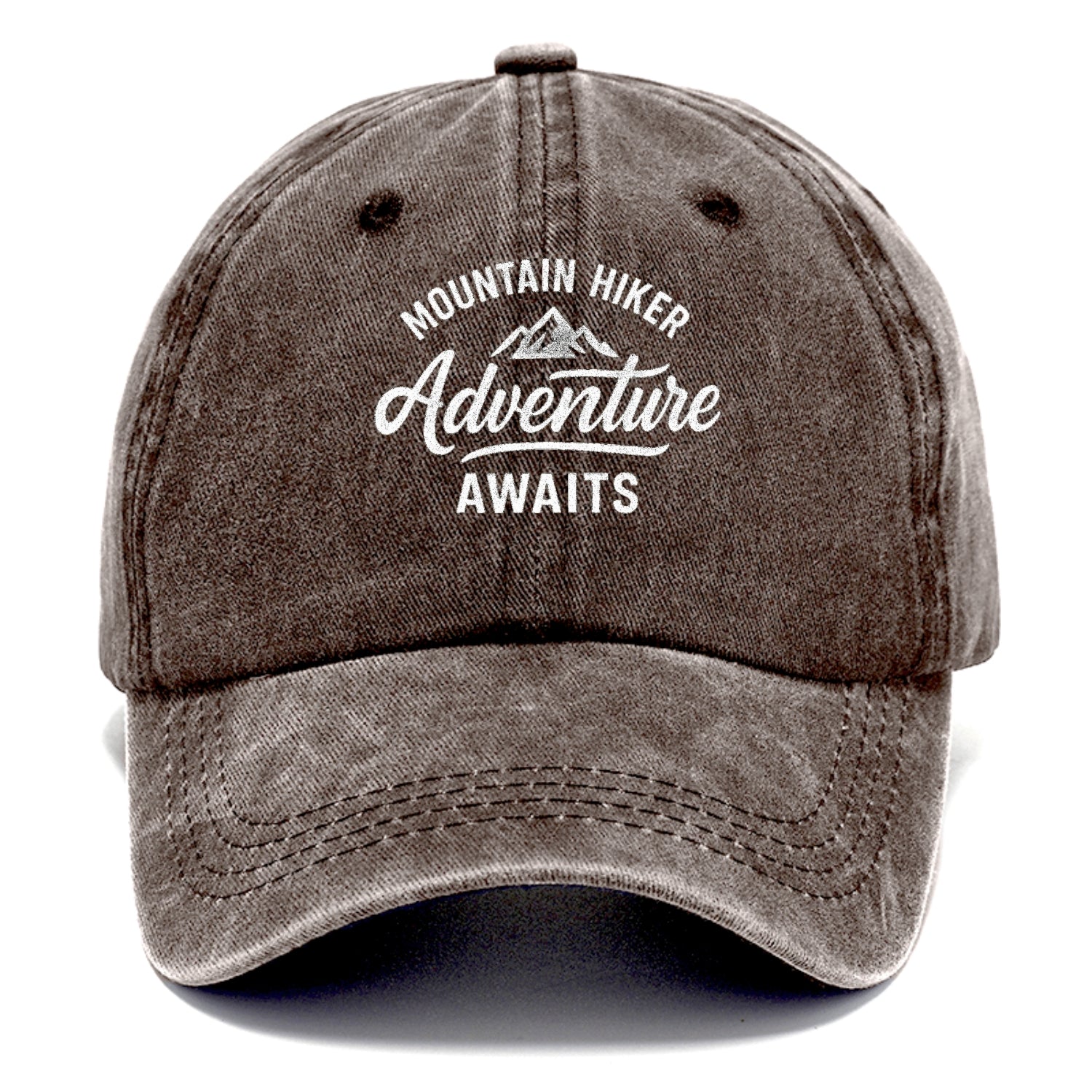 mountain adventure awaits hat design Hat