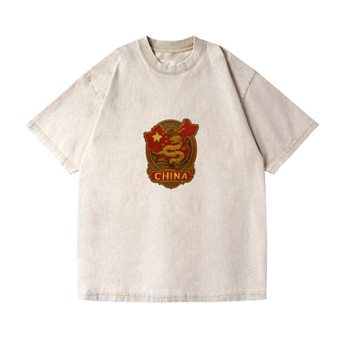 China Map Vintage T-shirt