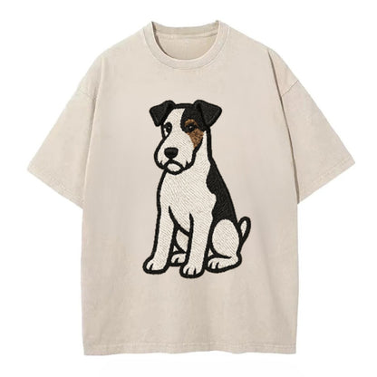 wire-fox-terrier-white-black-markings-spirited-charm Hat