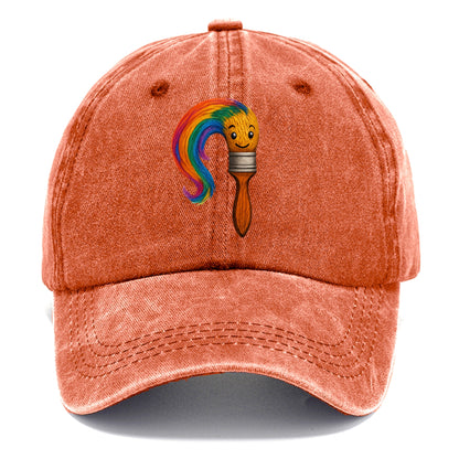 rainbow brushstrokes Hat