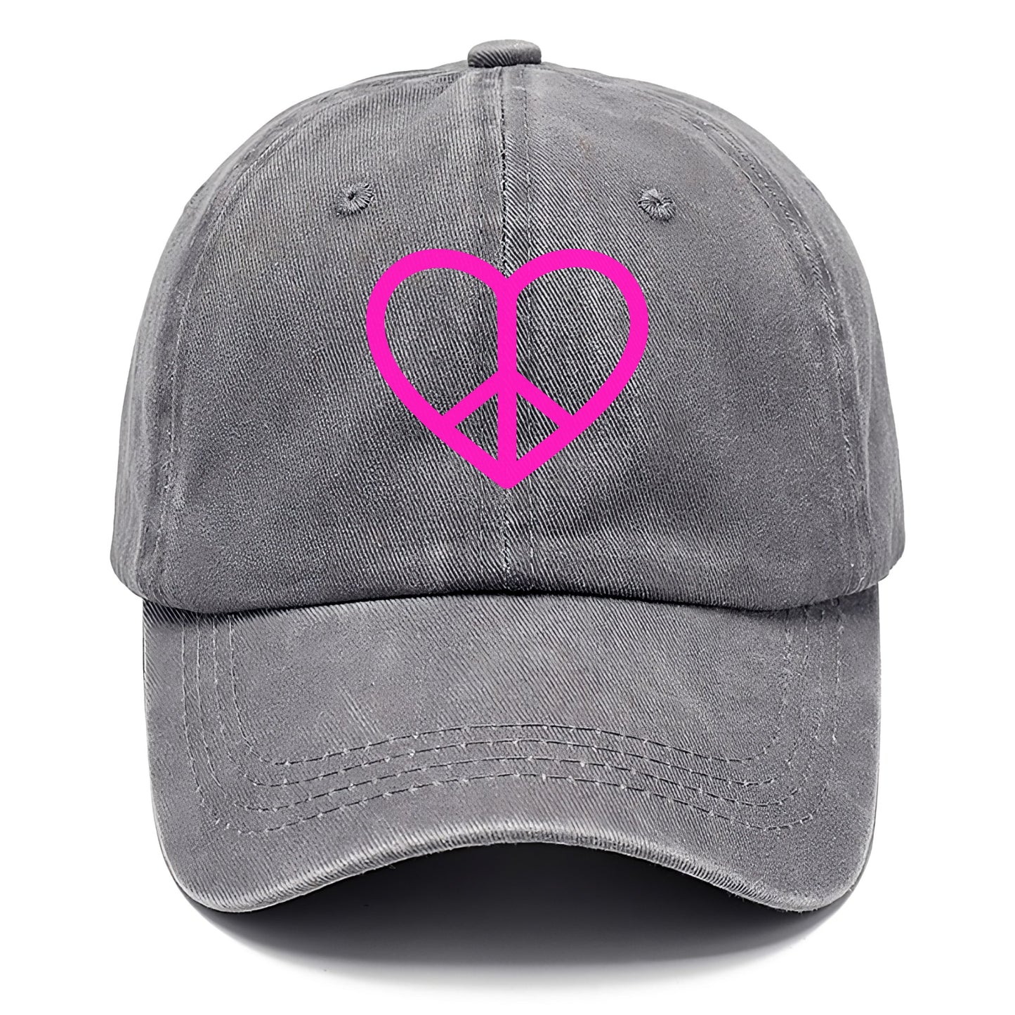 Retro 80s Heart Peace Sign Hat
