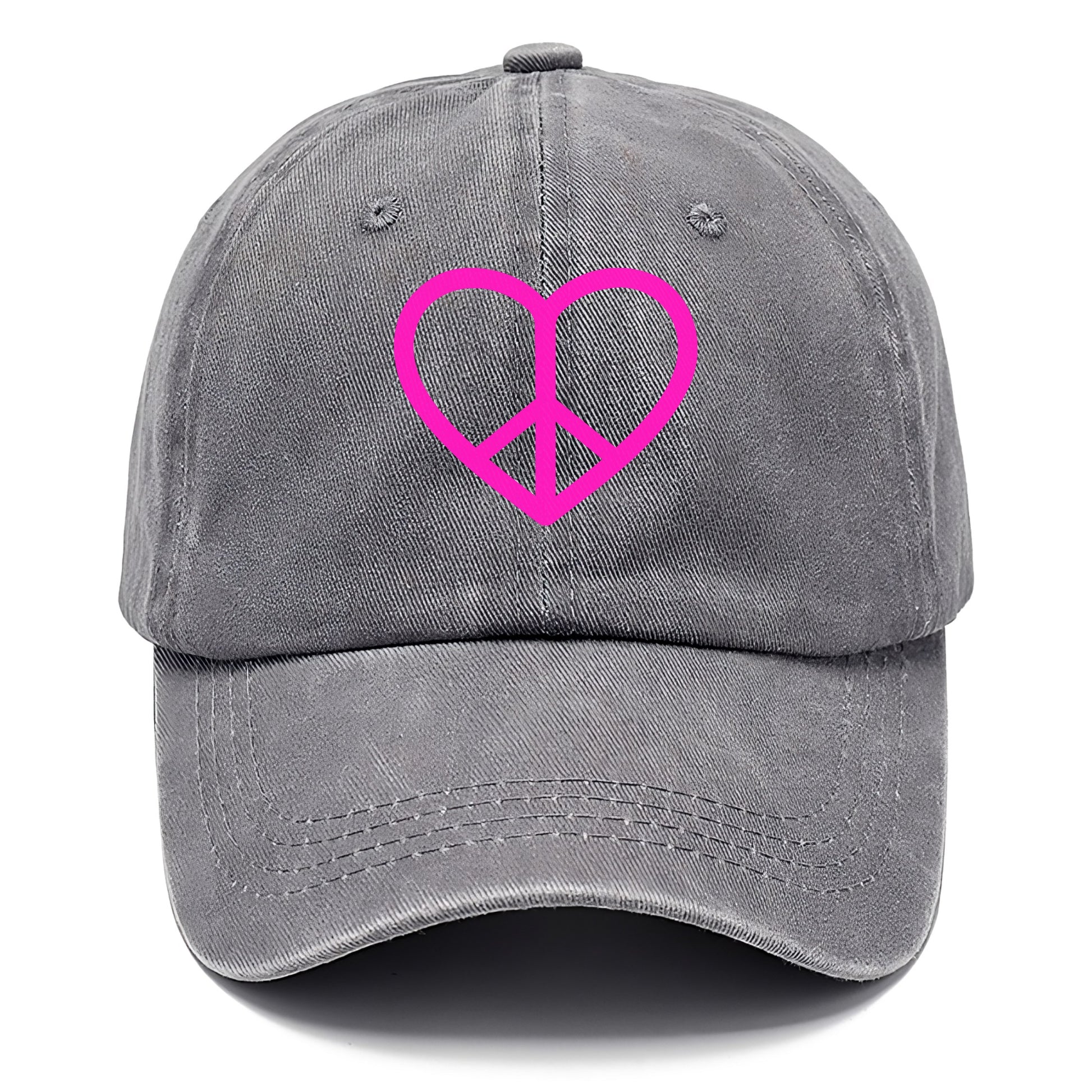 Retro 80s Heart Peace Sign Hat