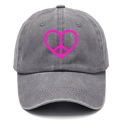 Retro 80s Heart Peace Sign Hat