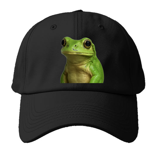 frog portrait design Hat