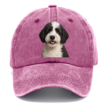 sheepadoodle portrait design Hat