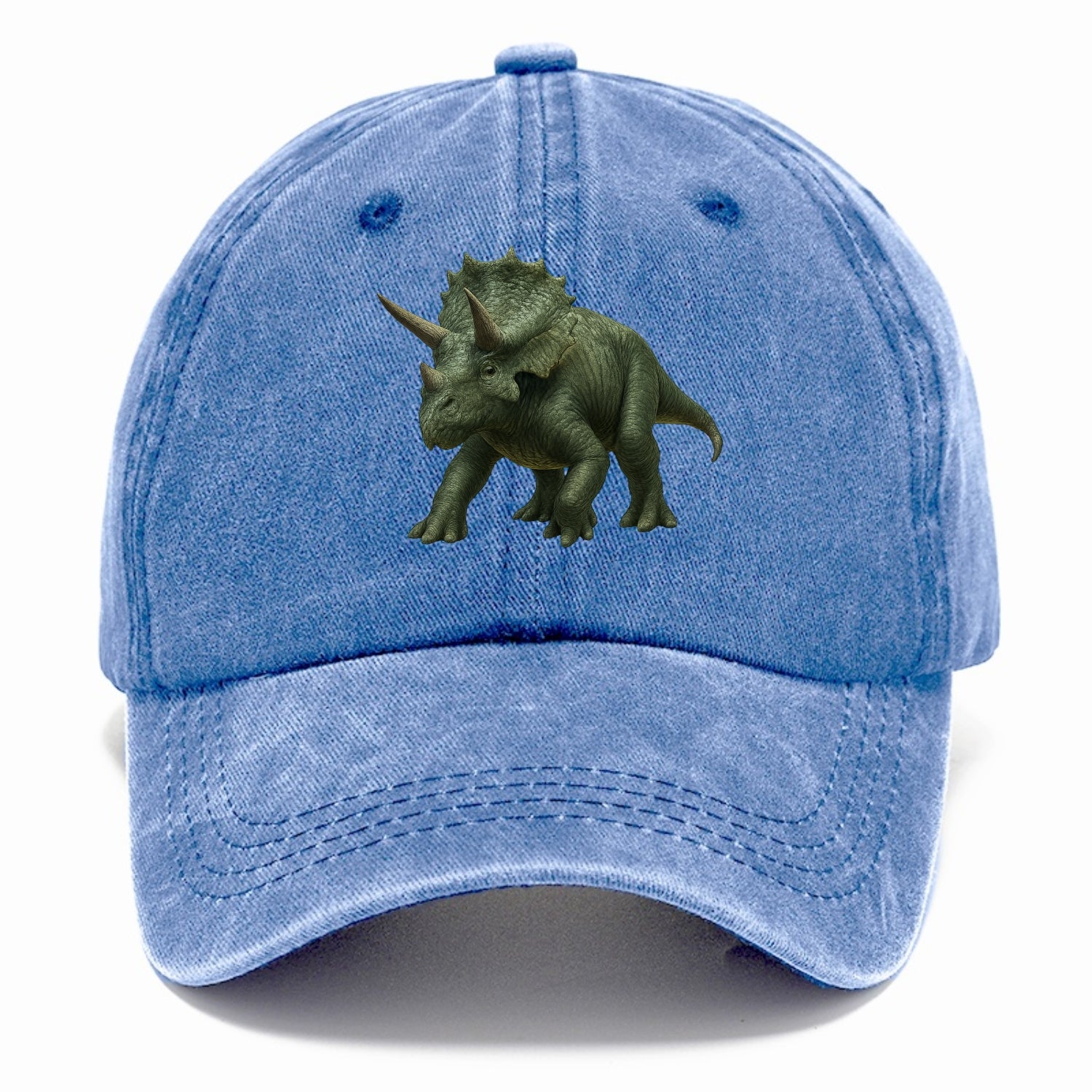 detailed triceratops in verdant light Hat