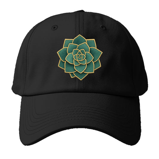 geometric flower embroidery Hat