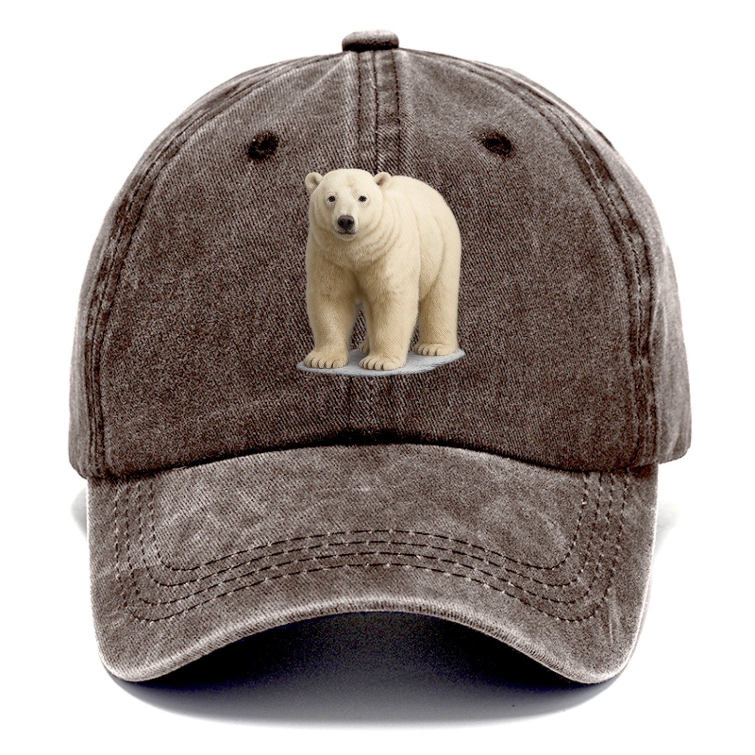 majestic polar bear front portrait Hat