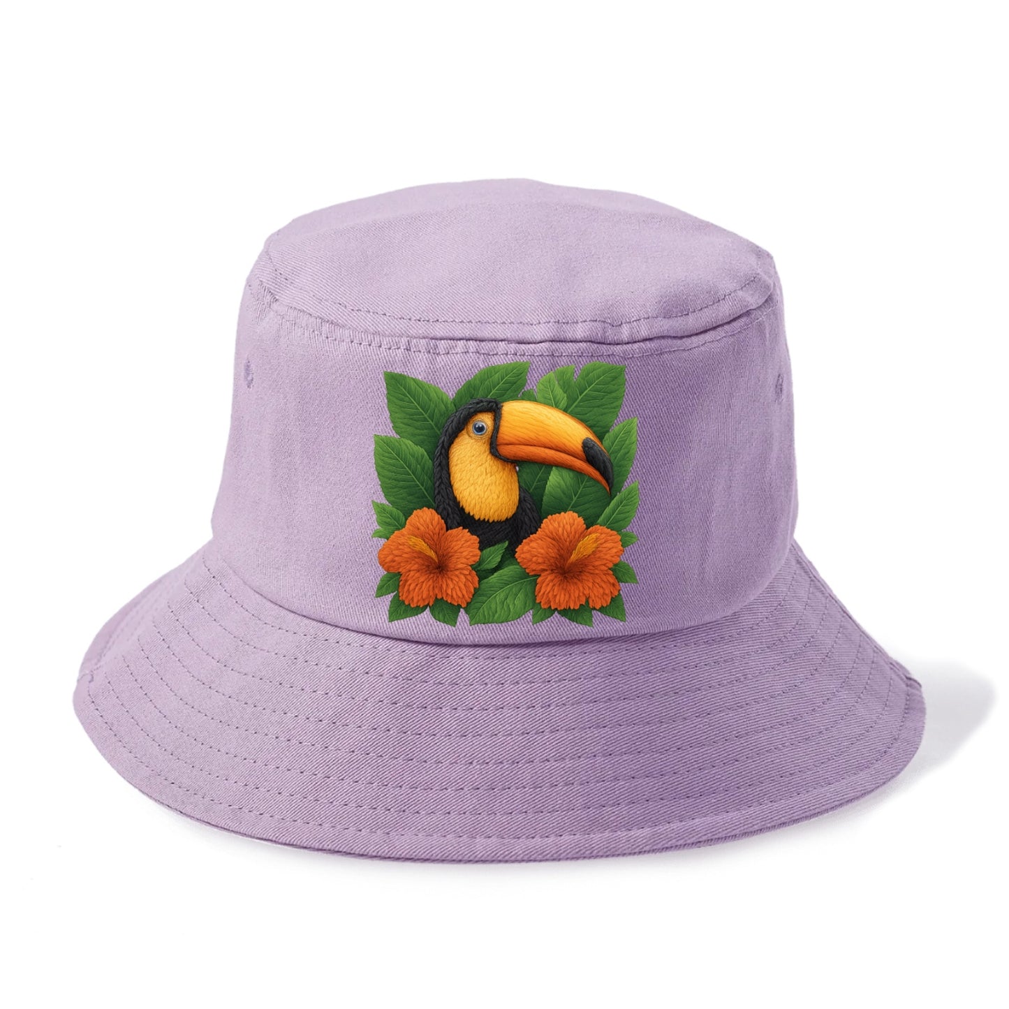 tropical paradise toucan bloom Hat