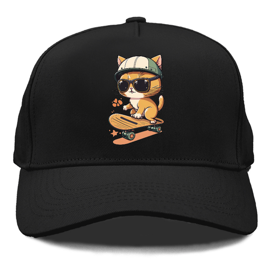skating cat Hat