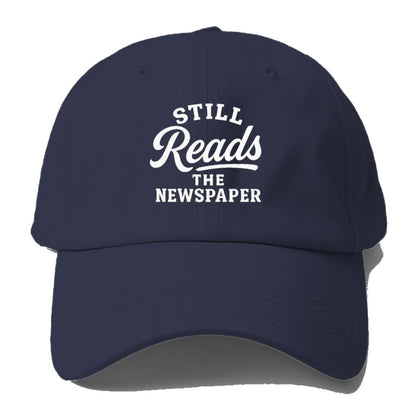 still reads the newspaper art Hat