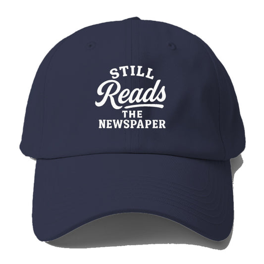 still reads the newspaper art Hat