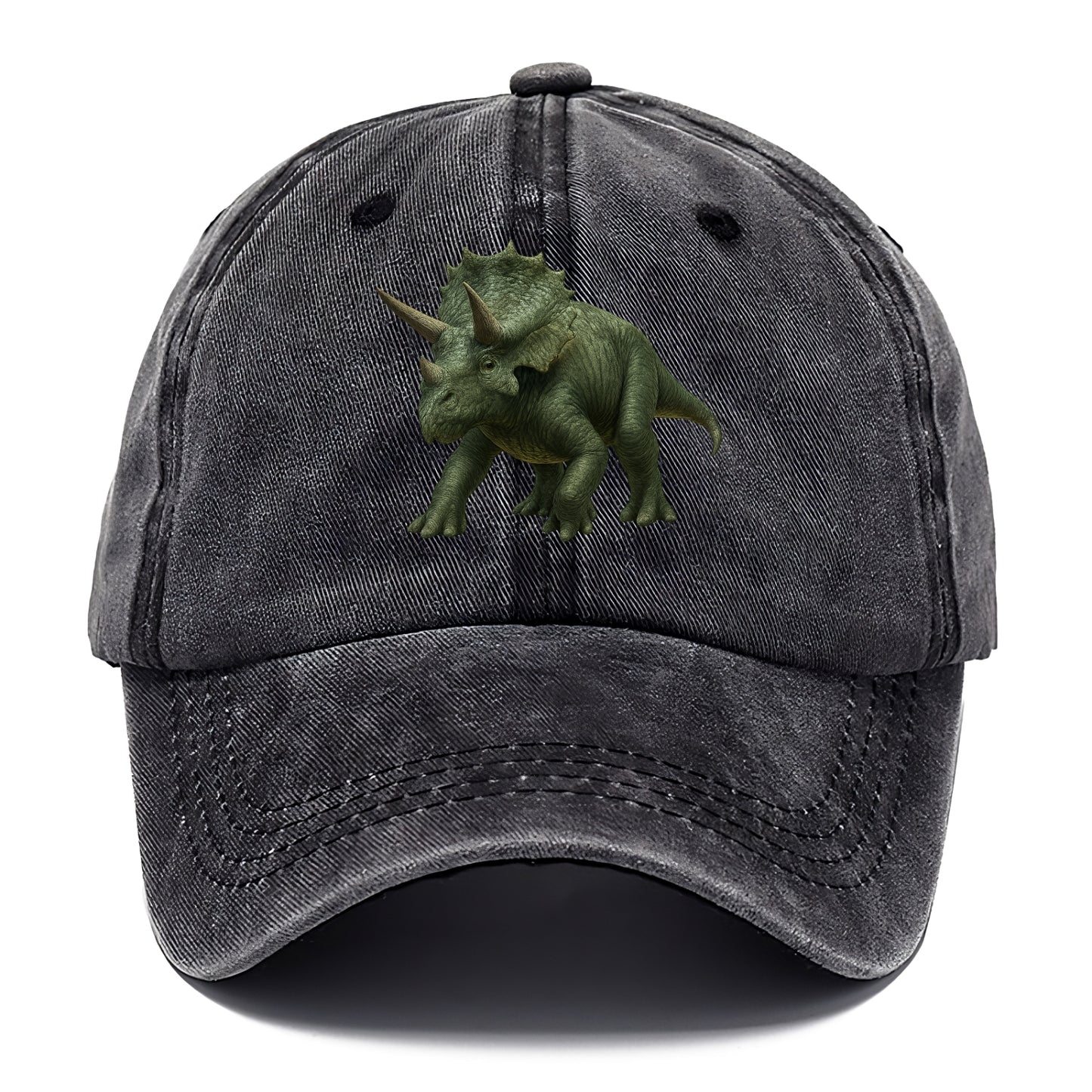 majestic triceratops rendered with precision Hat