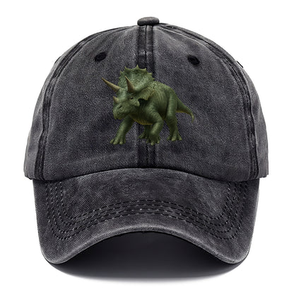 majestic triceratops rendered with precision Hat