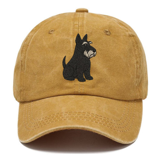 Scottish Terrier Black Sitting Pose Hat