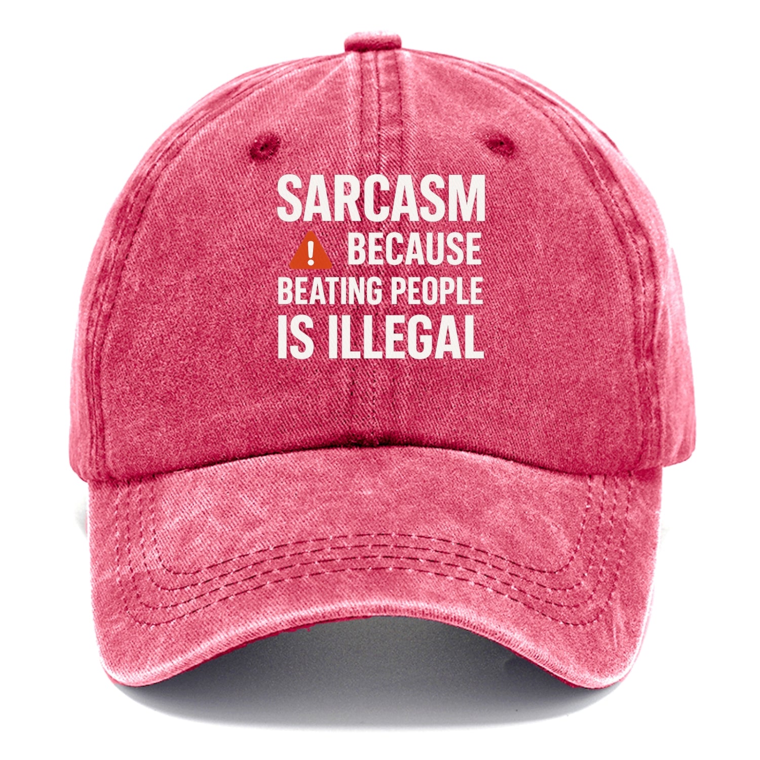 sarcasm because beating people Hat