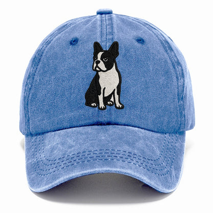 boston-terrier-black-white-tuxedo-charming-companion Hat