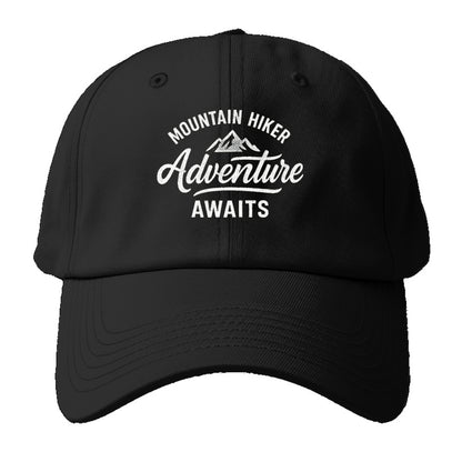mountain adventure awaits hat design Hat