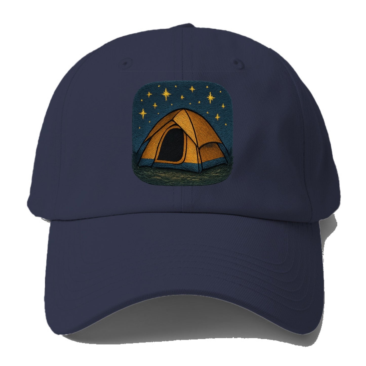 starlit tent under night sky Hat