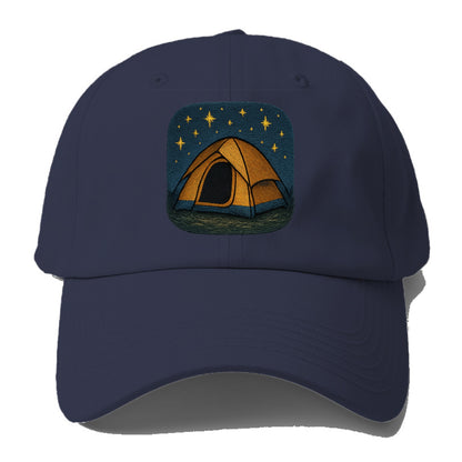 starlit tent under night sky Hat