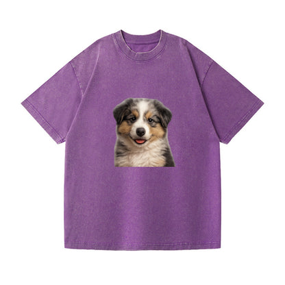 australian shepherd puppy portrait design Hat