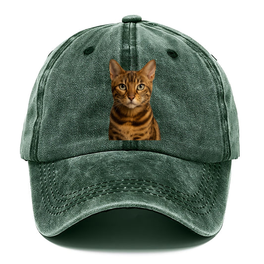 bengal cat portrait design Hat