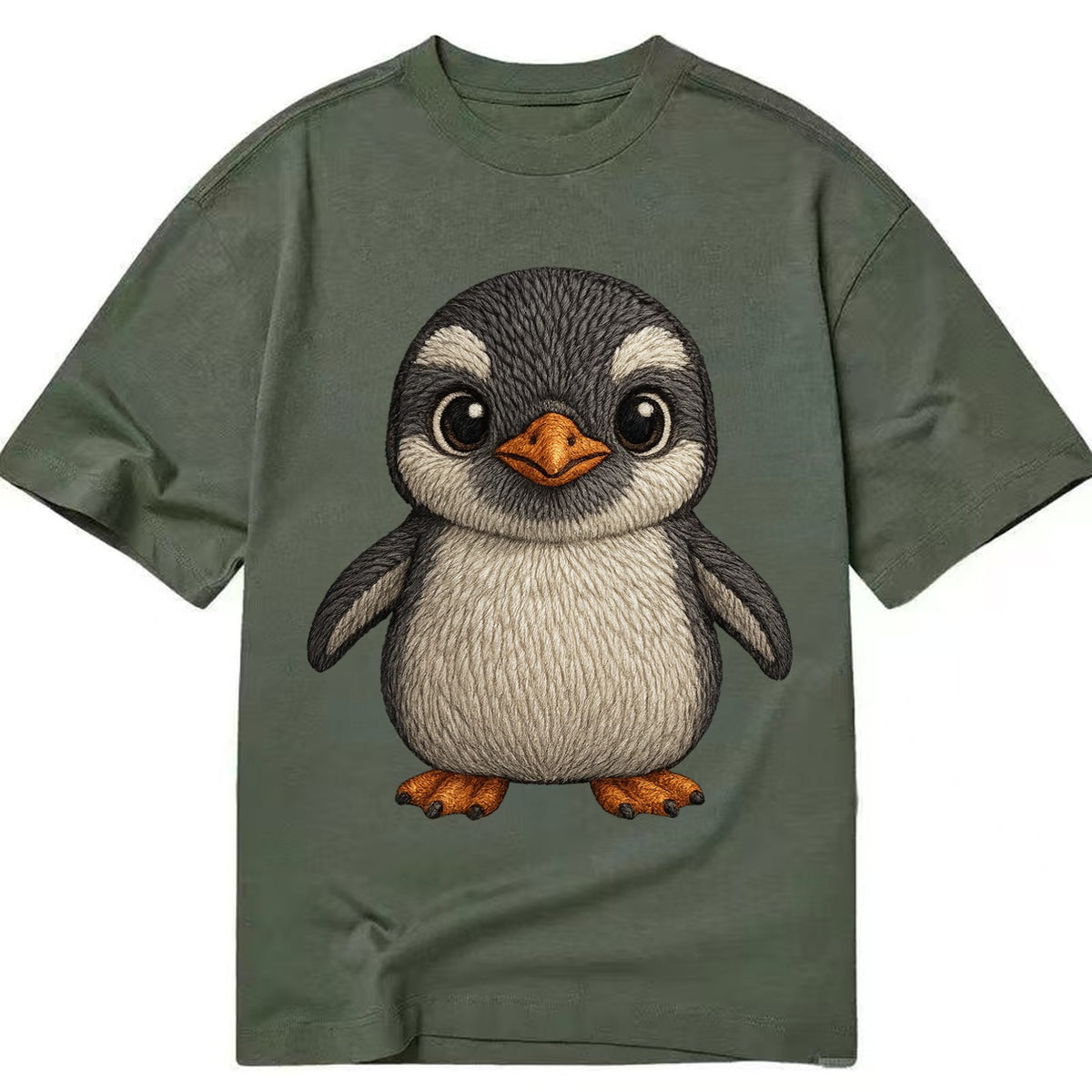 Baby Gentoo Penguin Classic T-shirt – army-green