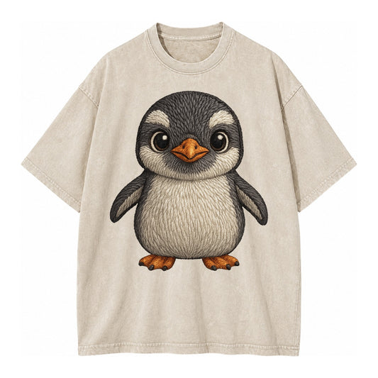 Baby Gentoo Penguin Vintage T-shirt – off-white