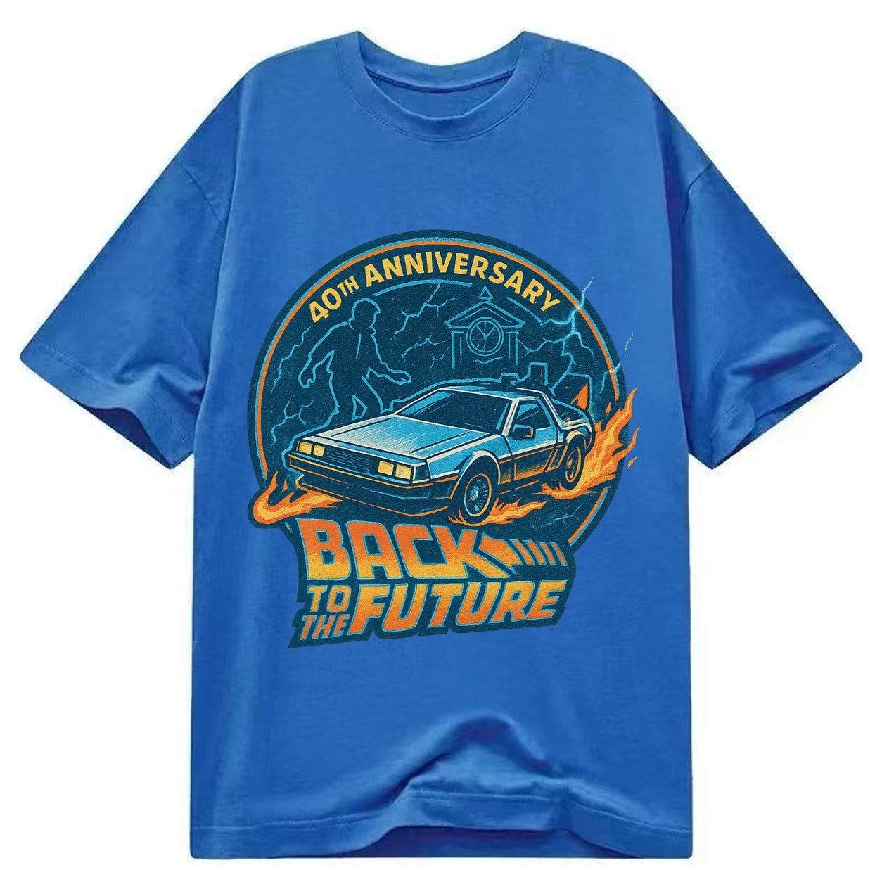 Blue — front view