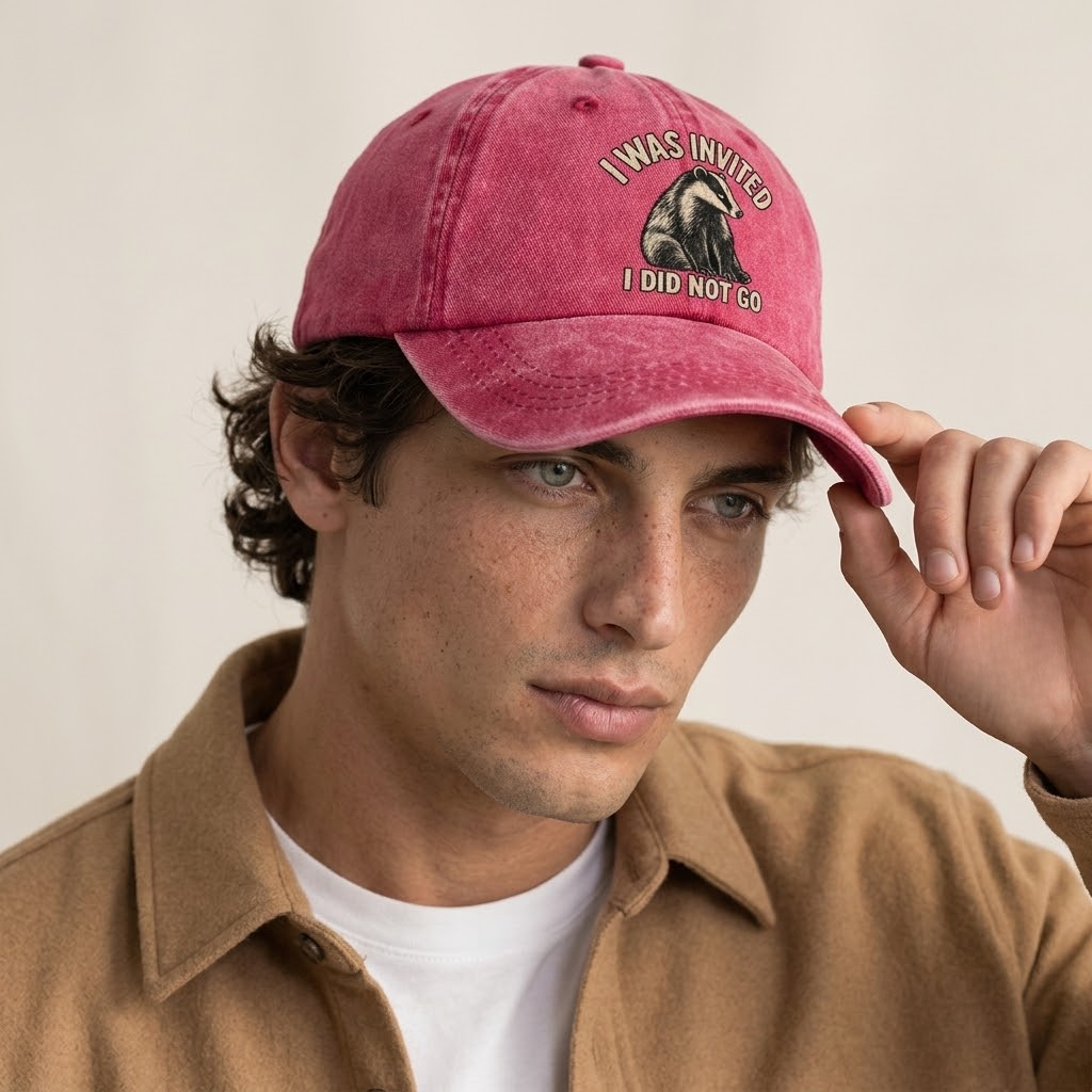 Model wearing the cap