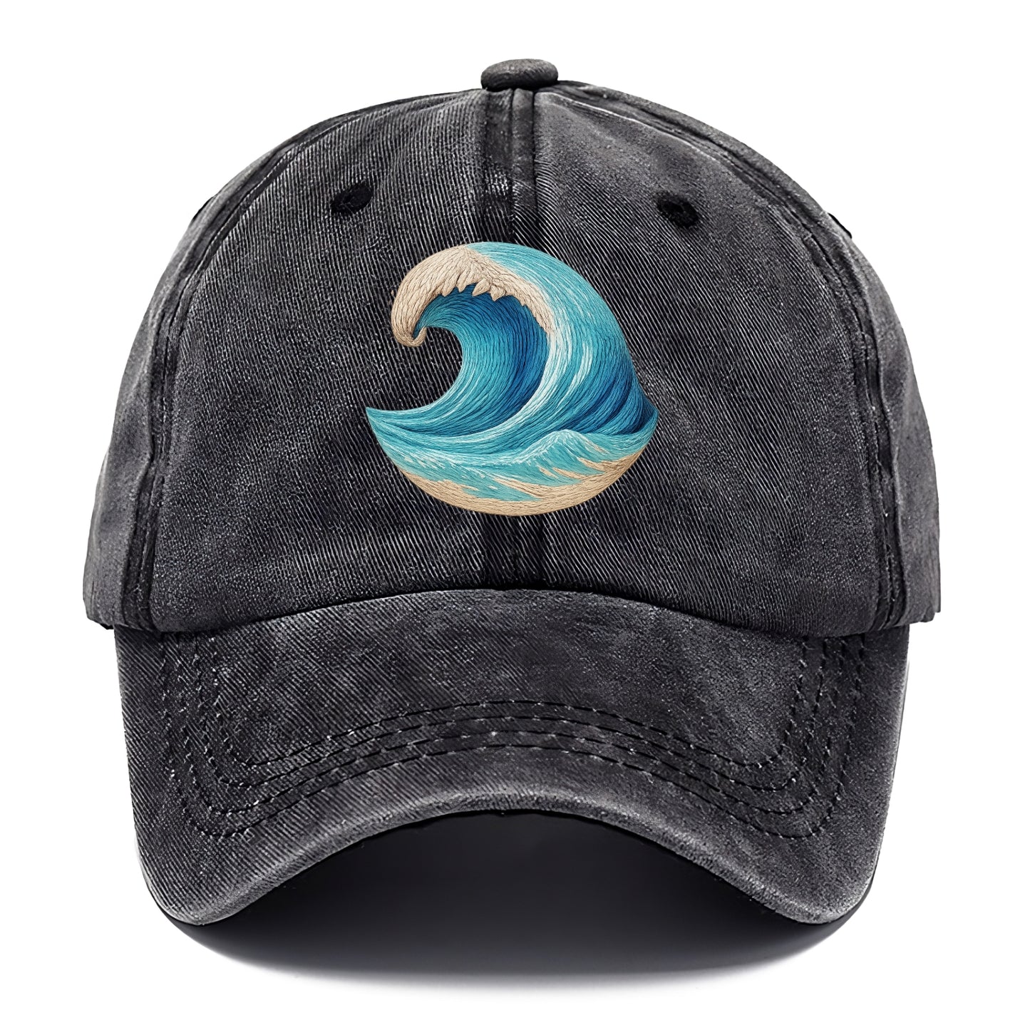 ocean's embrace woven depths Hat