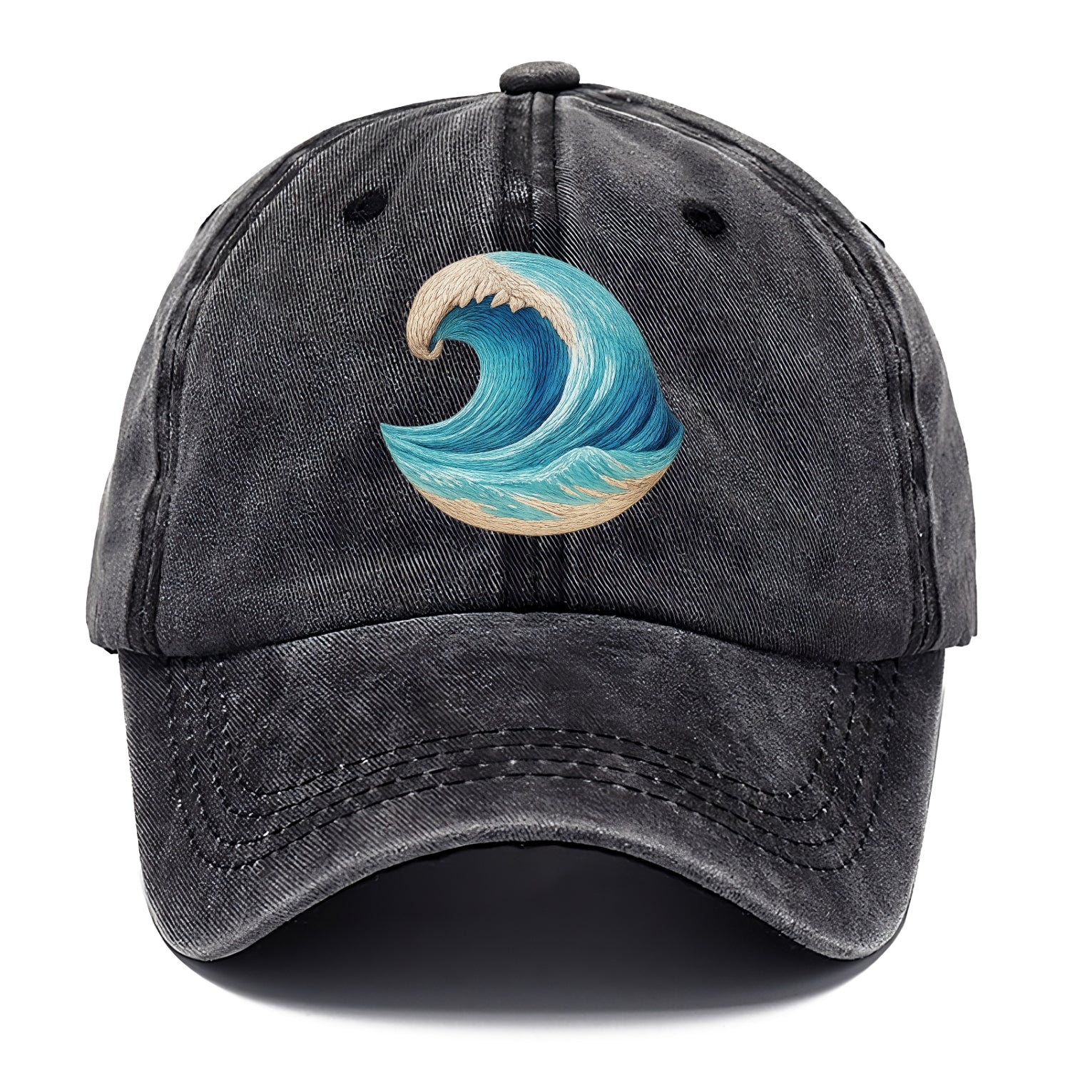 ocean's embrace woven depths Hat