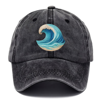 ocean's embrace woven depths Hat