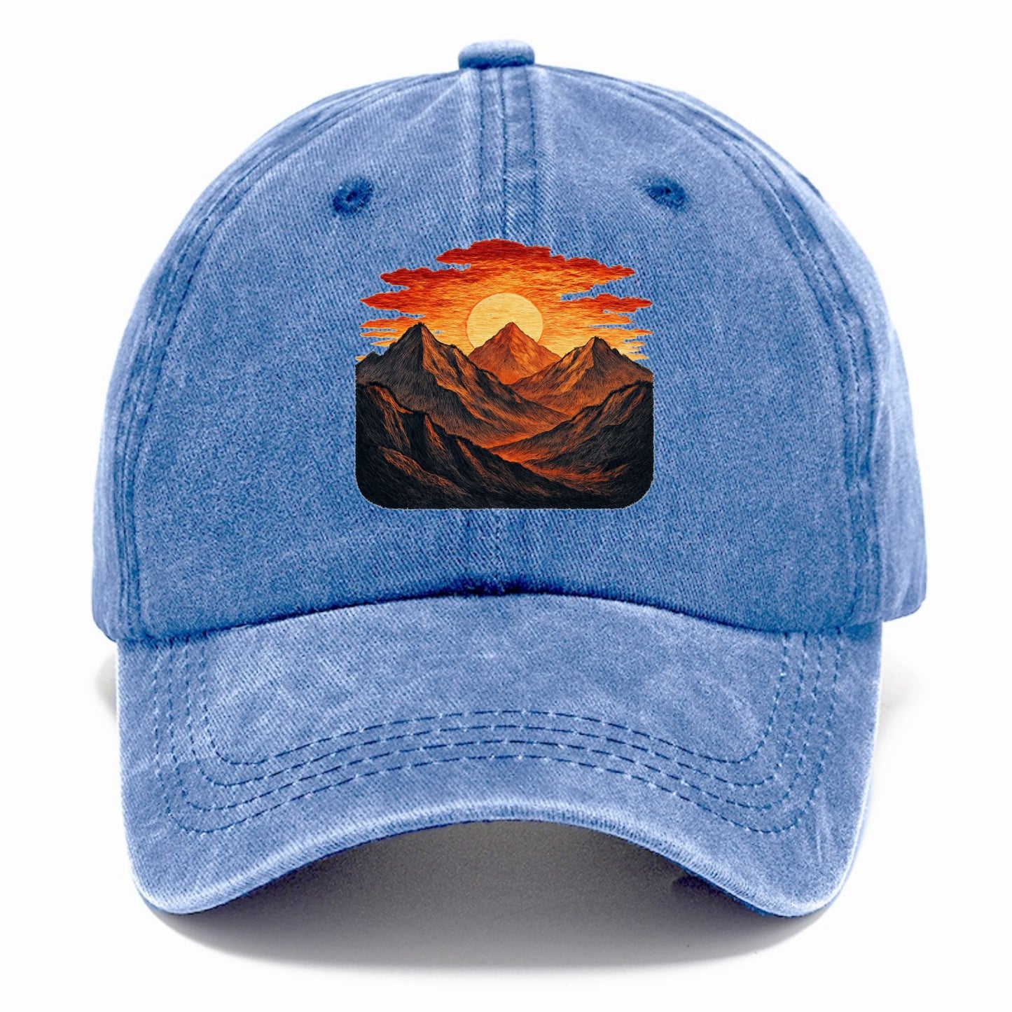 fiery mountains and sunset vista Hat