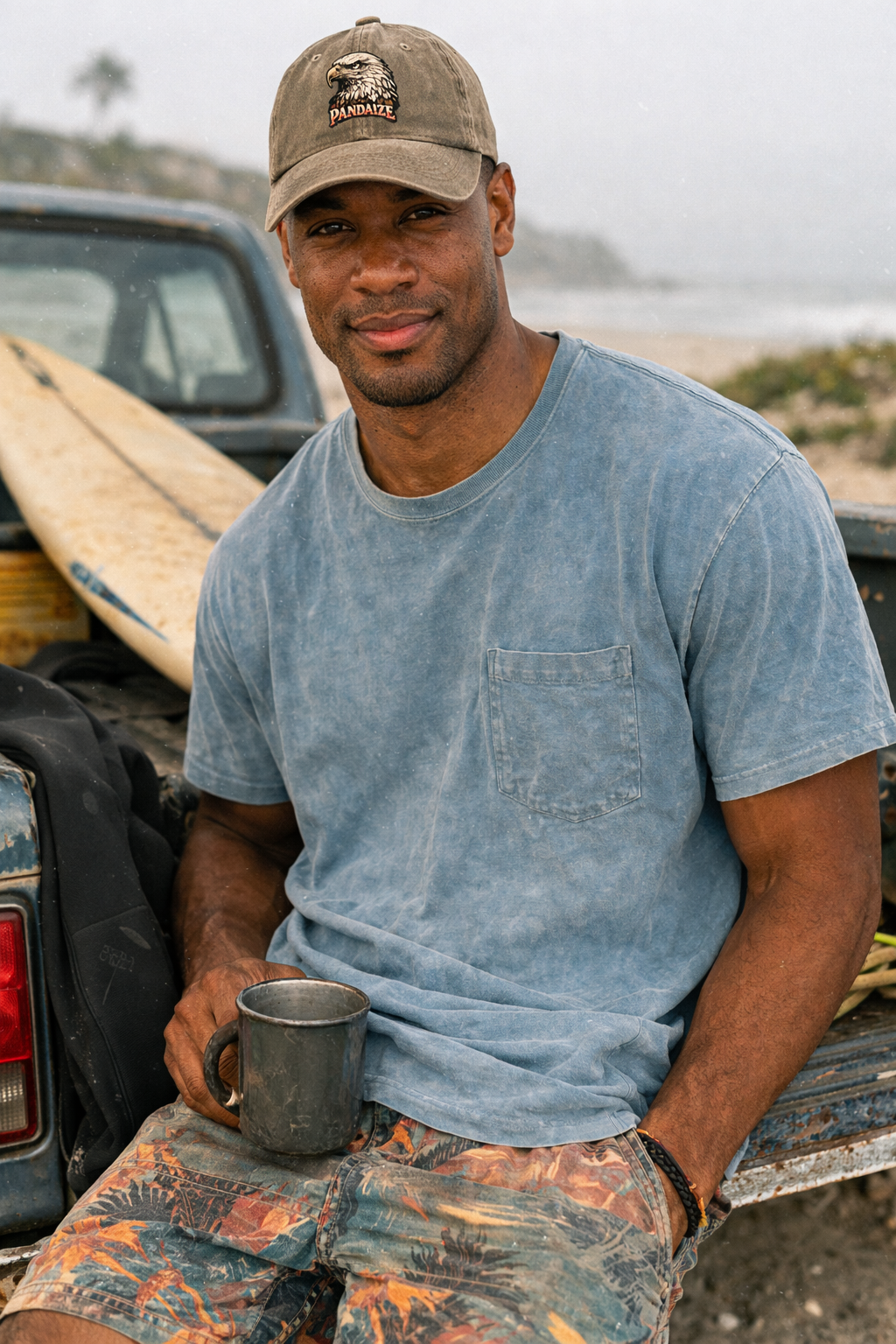 Model wearing Bald Eagle Classic Cap