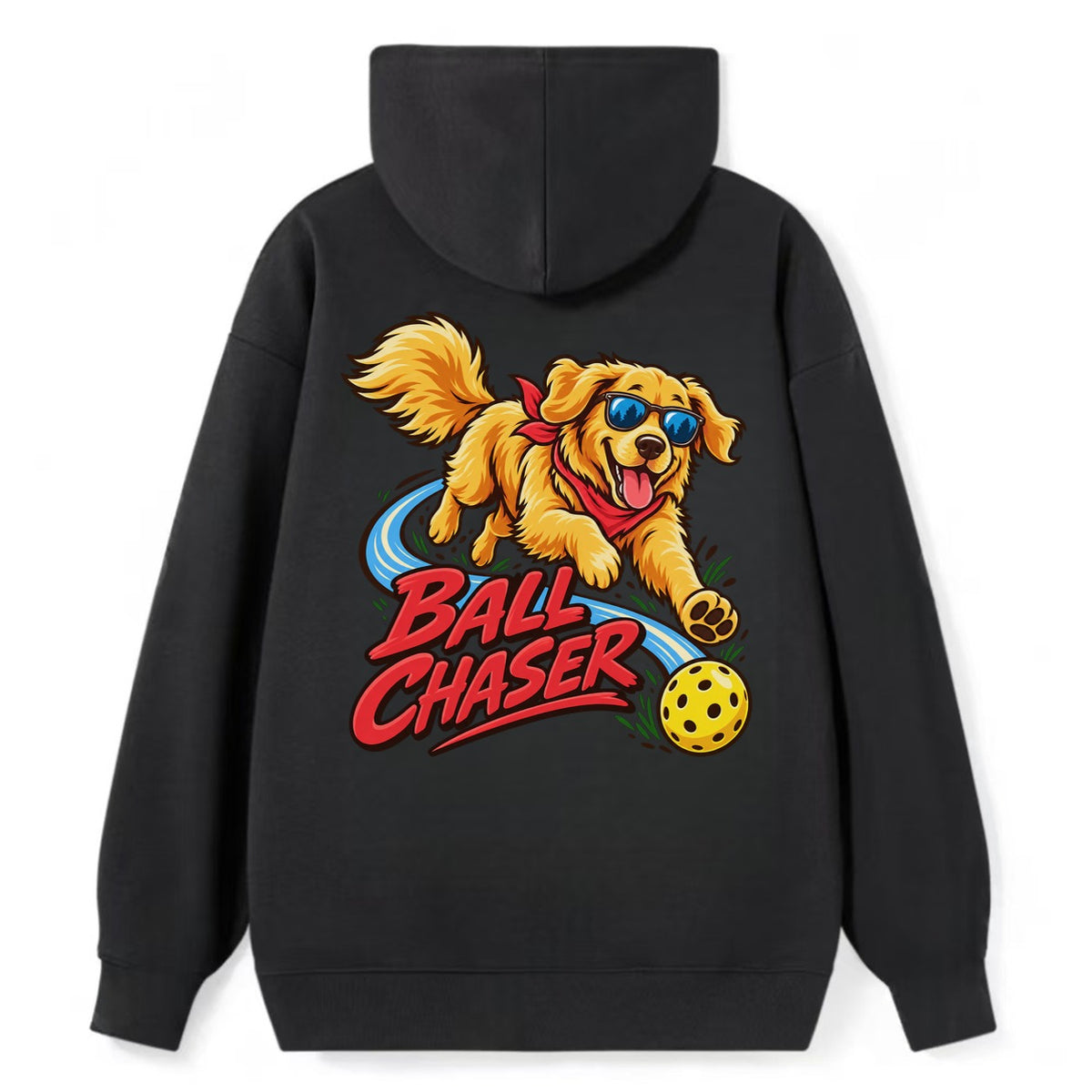 Ball Chaser Pickleball Life Classic Pullover Hoodie – Black