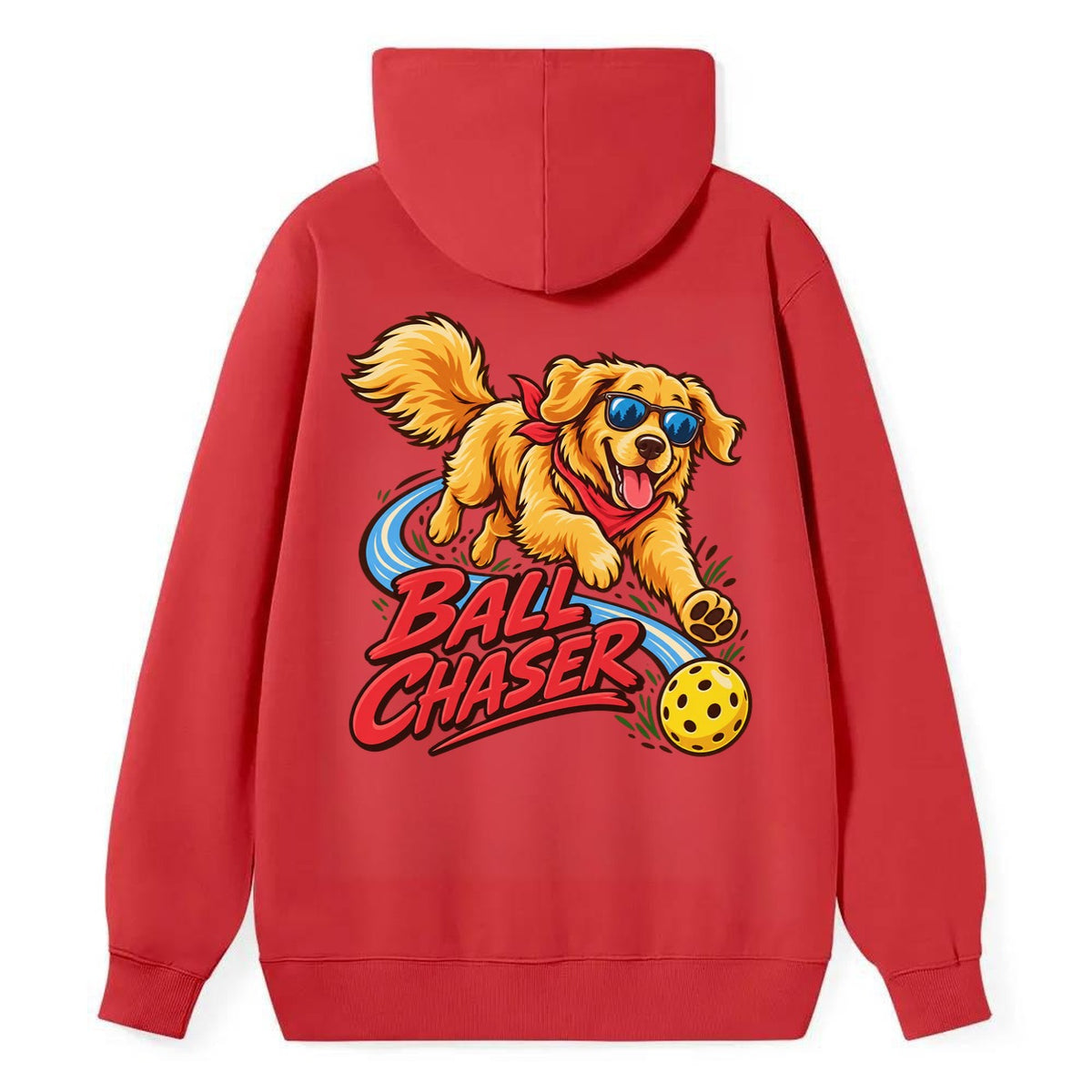 Ball Chaser Pickleball Life Classic Pullover Hoodie – Red