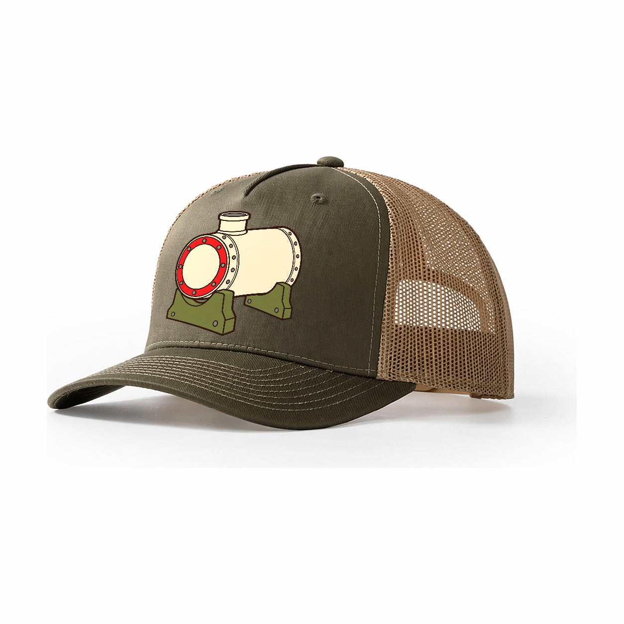 Bare Boiler Barrel Model Railways Trucker Hat – Olive Khaki