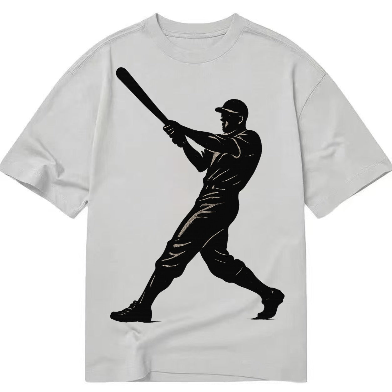 Baseball batter in full swing - Classic T-shirt – Grey