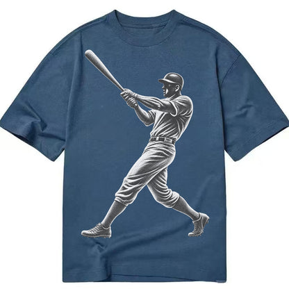 Baseball batter in full swing - Classic T-shirt – Twilight