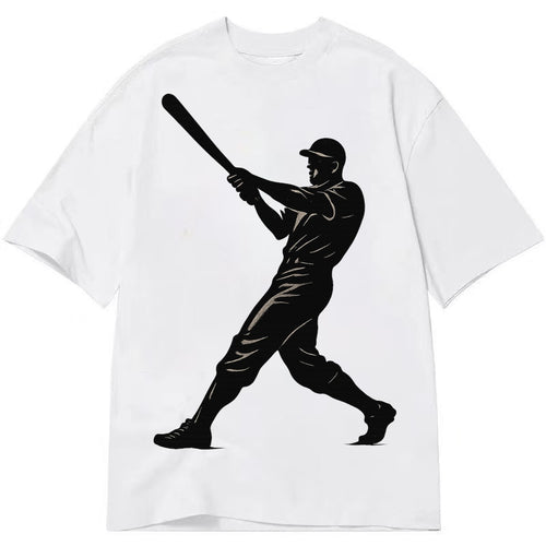 Baseball batter in full swing - Classic T-shirt