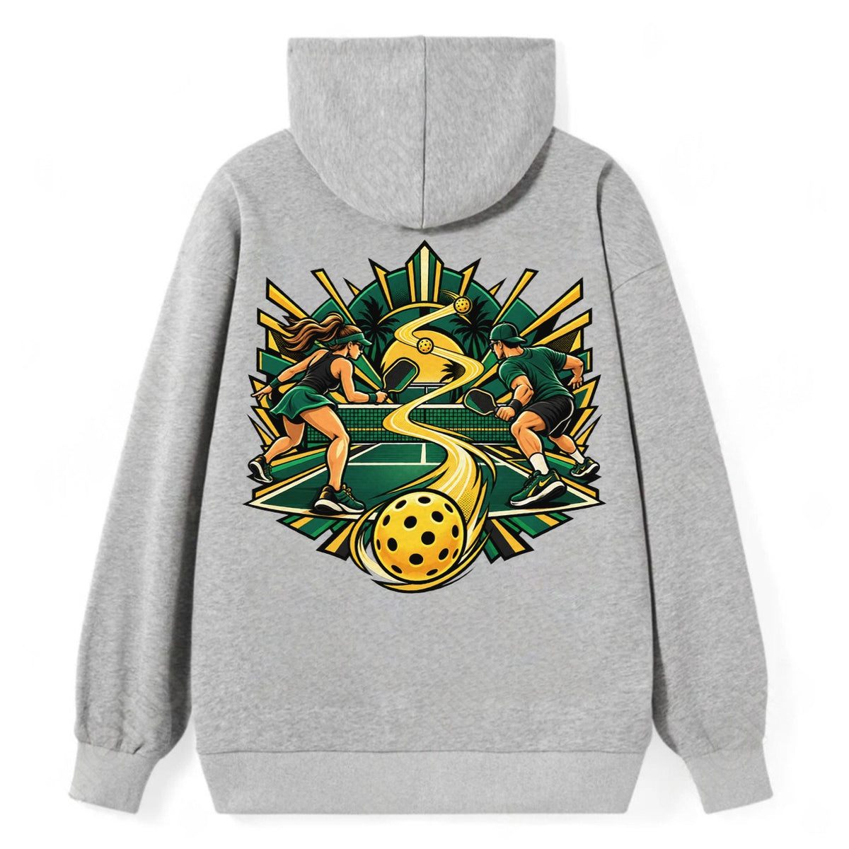 Baseline Rally Pickleball Life Classic Pullover Hoodie – Grey